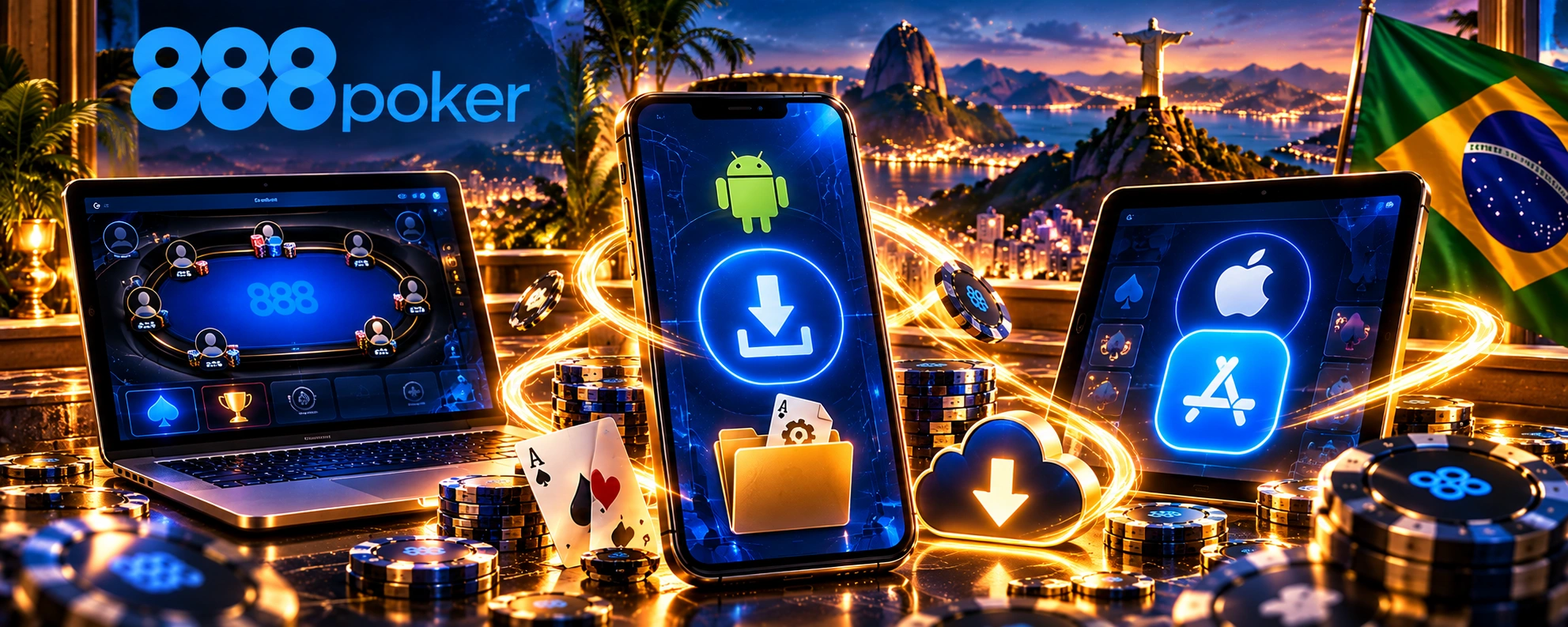888poker no Brasil - download em smartphone, notebook e tablet com ícones Android, iOS e instalação segura.