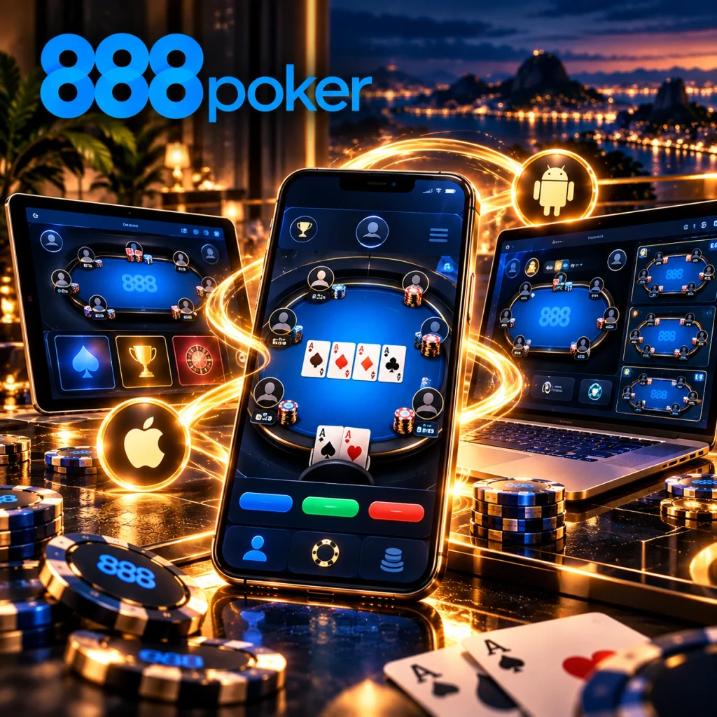 888poker no Brasil - poker móvel em smartphone, tablet e notebook com sincronização entre dispositivos e suporte para Android e iOS.
